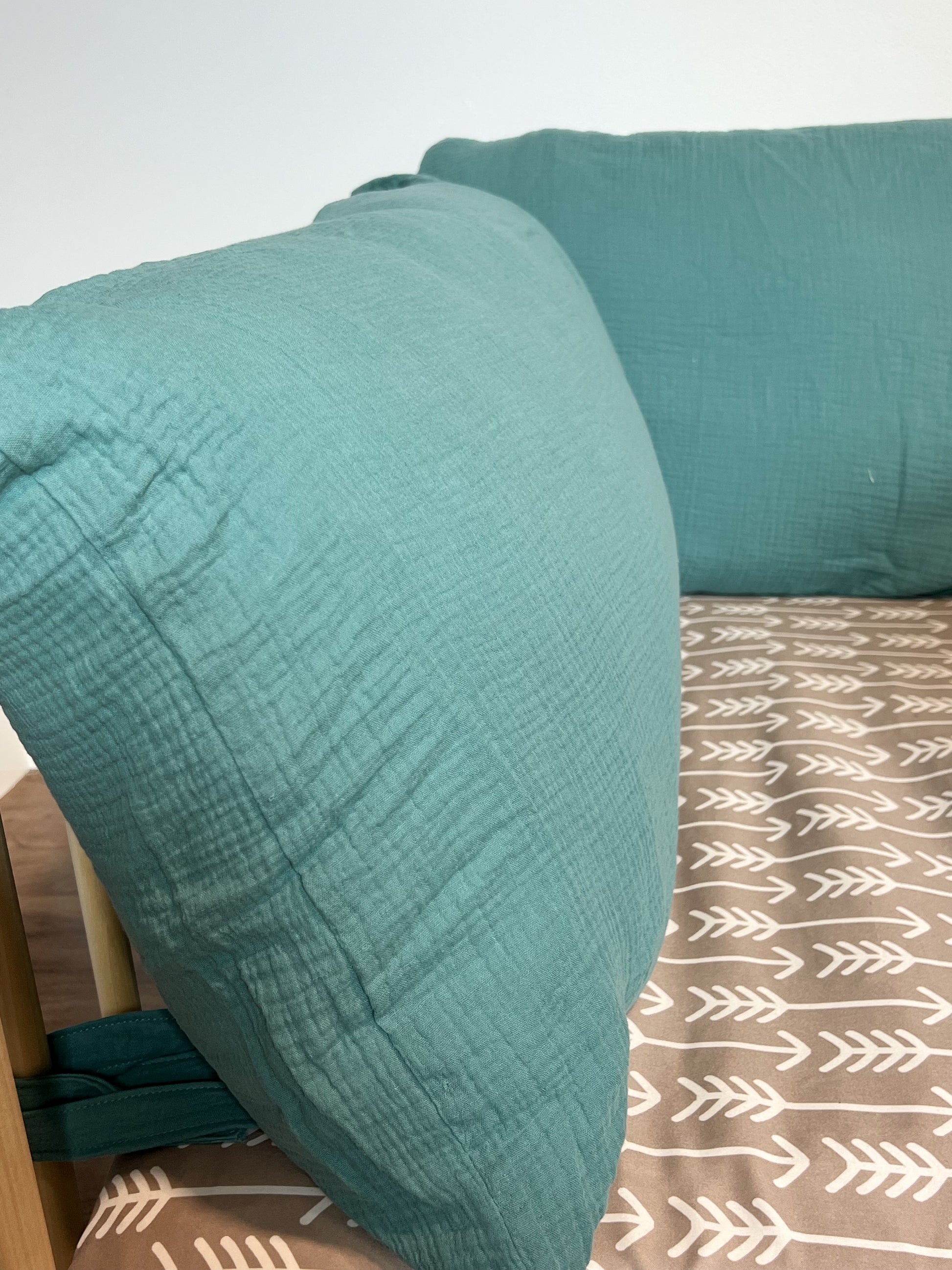 Soft cotton pillow cover.