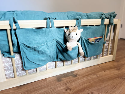 Soft cotton book organizer, book caddy.